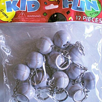 Edge Collections - Multicolour - Fun accessory for fans Baseball Key Chain Image 1