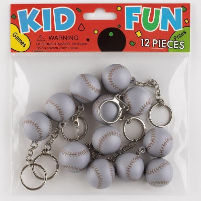 Edge Collections - Multicolour - Fun accessory for fans Baseball Key Chain Image 1