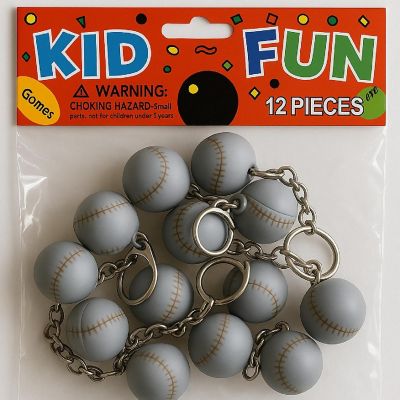 Edge Collections - Multicolour - Fun accessory for fans Baseball Key Chain Image 2