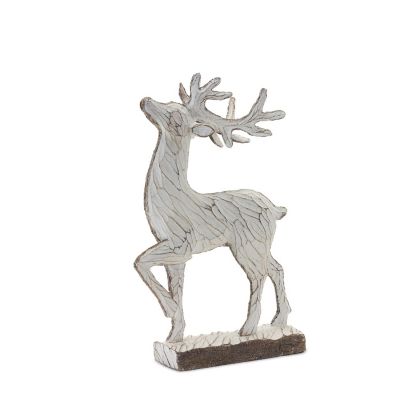 Edge Collections - Natural - Carved Deer Decor! Image 2