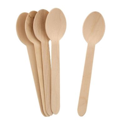 Edge Collections  - Natural - Disposable Wooden Spoons! Image 1