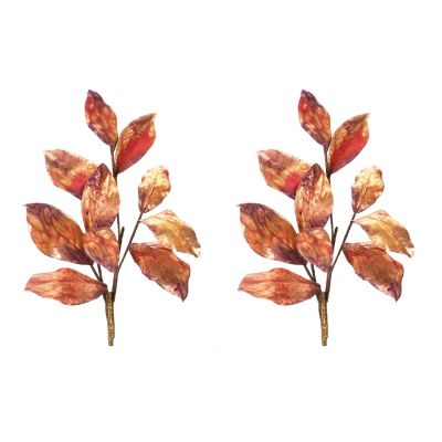 Edge Collections - Orange - Metallic Harvest Leaf Spray! Image 2