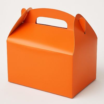 Edge Collections - Orange - Solid Color Treat Boxes Image 1