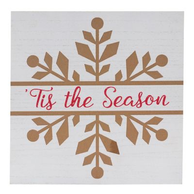 Edge Collections - Red with White - Snowflake Sentiment Sign! Image 1