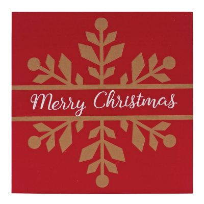 Edge Collections - Red with White - Snowflake Sentiment Sign! Image 2