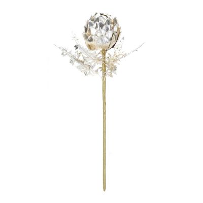 Edge Collections - Silver - Metallic Artichoke Stem! Image 1