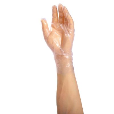 Edge Collections  - Small - White - Poly Polycast Textured Gloves (Small)! Image 1