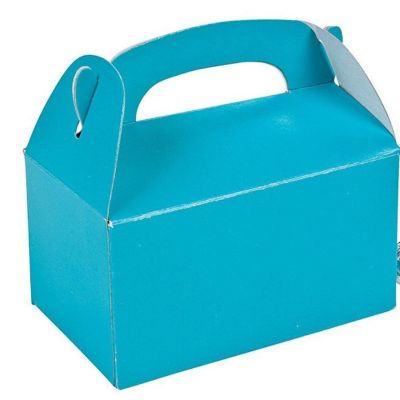 Edge Collections - Teal - Solid Color Treat Boxes Image 1