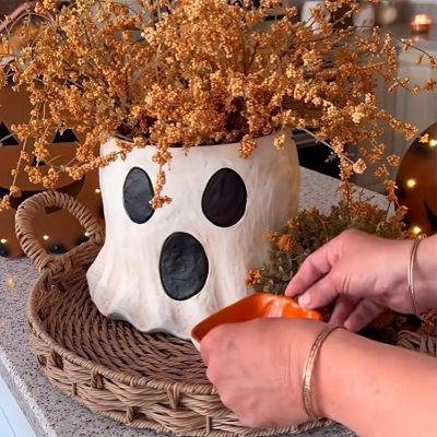 Edge Collections - White - Ghost Bucket Vase! Image 2