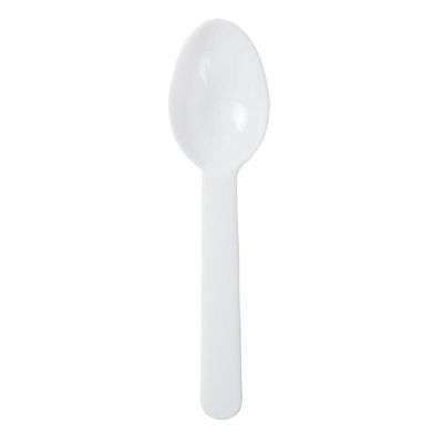 Edge Collections  - White - Polypropylene Ice Cream Taster Spoons! Image 1
