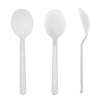 Edge Collections  - White Polypropylene Soup Spoons! Image 2