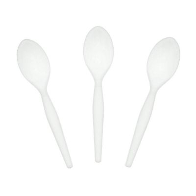 Edge Collections  - White Polystyrene Teaspoon! Image 1