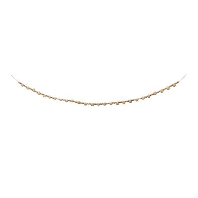 Edge Collections - White - Wood Beaded String Garland! Image 1