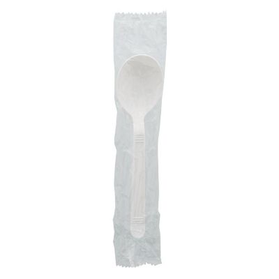 Edge Collections  - White Wrapped Soup Spoons! Image 2