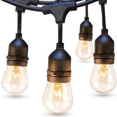 Edison Vintage Bulbs, 48FT Outdoor Patio String Lights Image 1