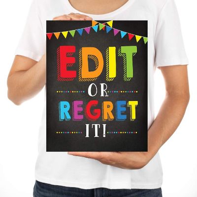 Edit It or Regret It Writing 8.5x11in Image 3