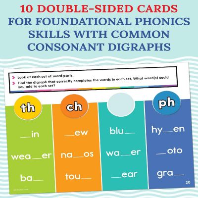 Edu-Clings Silicone Center: Digraphs Image 1