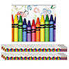 Edupress Crayons Layered Border, 35 Feet Per Pack, 6 Packs Image 1