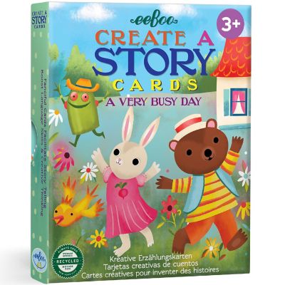 eeBoo A Very Busy Day Create a Story Pre-Literacy Flash Cards, Ages 3+ Image 1