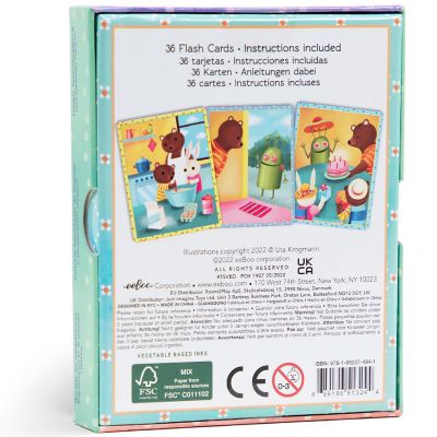 eeBoo A Very Busy Day Create a Story Pre-Literacy Flash Cards, Ages 3+ Image 1