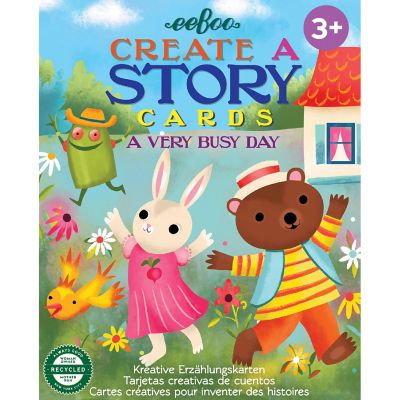 eeBoo A Very Busy Day Create a Story Pre-Literacy Flash Cards, Ages 3+ Image 3