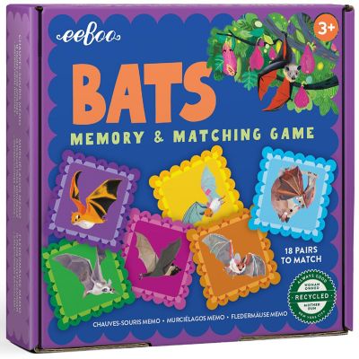 Eeboo: Bats Little Memory &amp; Matching Game - Ages 3+ Image 1