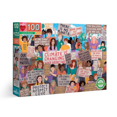 Eeboo: Climate March! 100 Piece Jigsaw Puzzle Image 1