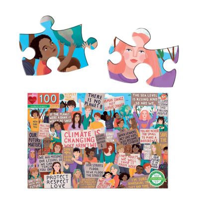Eeboo: Climate March! 100 Piece Jigsaw Puzzle Image 2