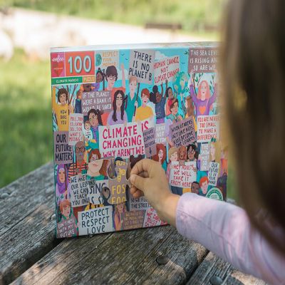 Eeboo: Climate March! 100 Piece Jigsaw Puzzle Image 3