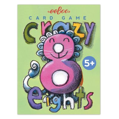 eeBoo Crazy Eight Playing Card Game Image 1