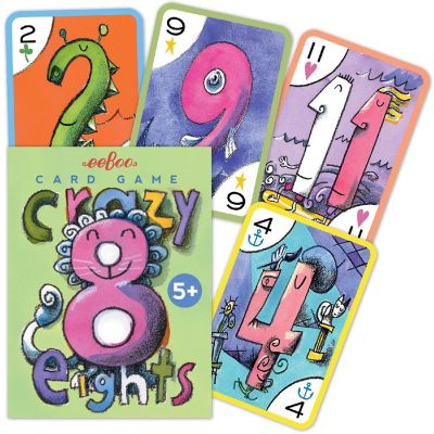 eeBoo Crazy Eight Playing Card Game Image 2