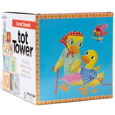 eeBoo: Good Deeds Tot Tower Stacking Blocks for Toddlers Image 2
