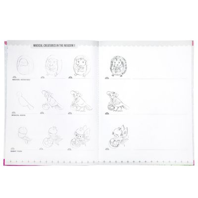eeBoo: Learn to Draw Magical Creatures Guidebook with Stickers Kit Image 2