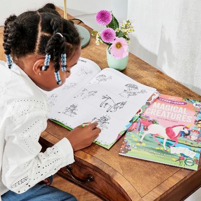 eeBoo: Learn to Draw Magical Creatures Guidebook with Stickers Kit Image 3