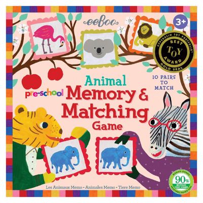 eeBoo Pre-School Animal Memory and Matching Game Image 1