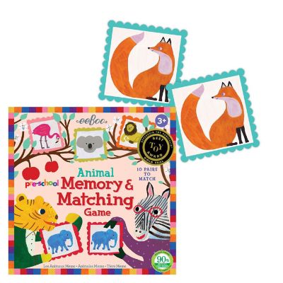 eeBoo Pre-School Animal Memory and Matching Game Image 2