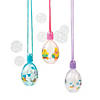 Egg-Shaped Bubble Bottle Necklaces - 12 Pc. Image 1