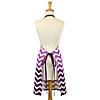 Eggplant Chevron Apron Image 1