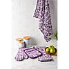 Eggplant Damask Oven Mitt & Potholder Set Image 2