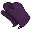 Eggplant Terry Oven Mitt (Set Of 2) Image 1