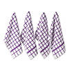 Eggplant Windowpane Terry Dishtowel (Set Of 4) Image 1