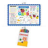 Elementary Graduation Activity Placemats with Crayons for 12 Image 1
