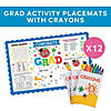 Elementary Graduation Activity Placemats with Crayons for 12 Image 2