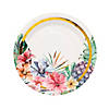 Elevated Luau Pineapple & Floral Paper Dinner Plates - 8 Ct. Image 1