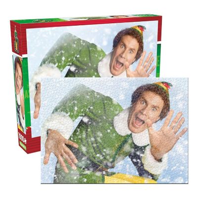 Elf 1000 Piece Glitter Snow Jigsaw Puzzle Image 1