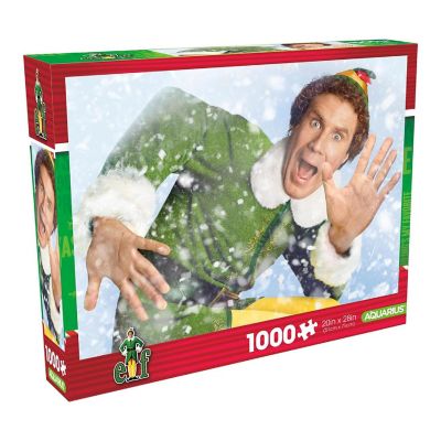 Elf 1000 Piece Glitter Snow Jigsaw Puzzle Image 1