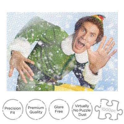 Elf 1000 Piece Glitter Snow Jigsaw Puzzle Image 3