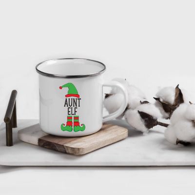 Elf Aunt Stainless Steel Campfire Mug Image 1