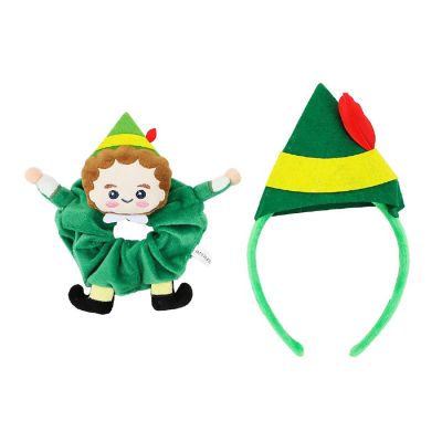 Elf Buddy 2-Piece Plush Headband &amp; Scrunchie Set Image 1