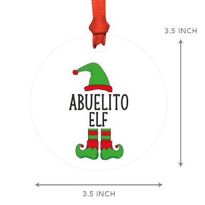 Elf Metal Ornament  Abuelito Image 2
